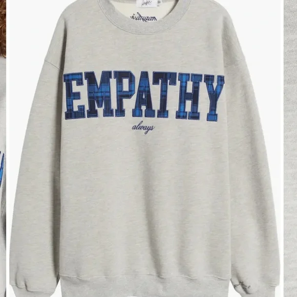 THE MAYFAIR GROUP Empathy Always Graphic Sweatshirt - Picture 1 of 14